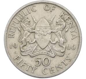50 центов 1966 года Кения — Фото №1