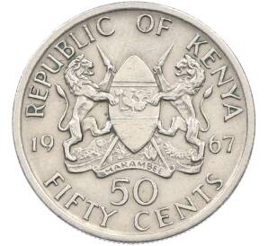 50 центов 1967 года Кения — Фото №1