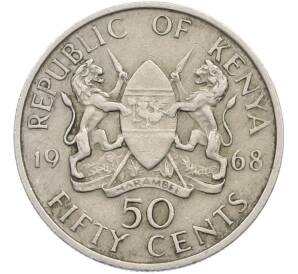 50 центов 1968 года Кения — Фото №1