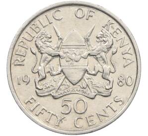 50 центов 1980 года Кения — Фото №1