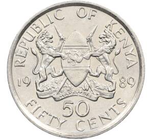 50 центов 1989 года Кения — Фото №1