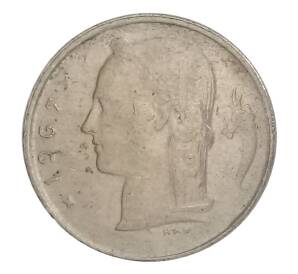 1 франк 1967 года Бельгия — Надпись на фламандском (BELGIE) — Фото №1