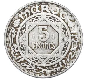 5 франков 1951 года (AH 1370) Марокко (Французский протекторат) — Фото №1