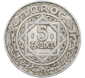 5 франков 1951 года (AH 1370) Марокко (Французский протекторат) — Фото №1