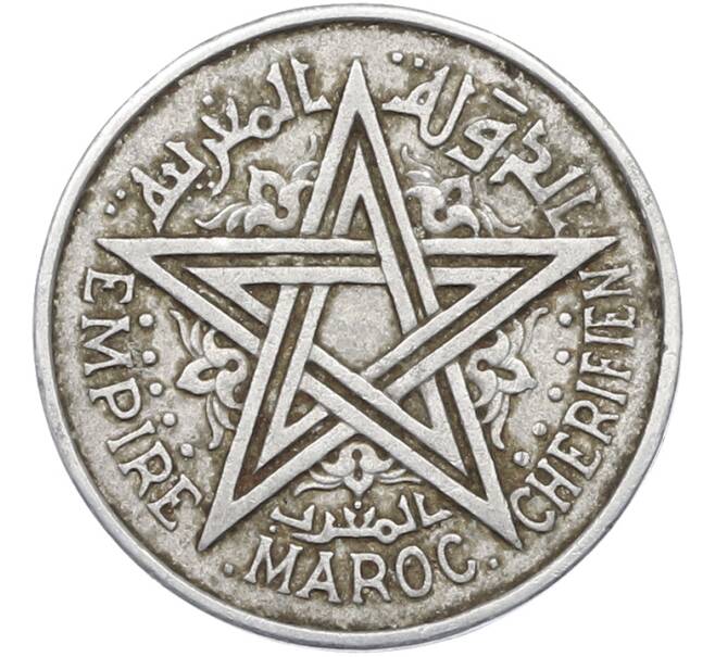 Монета 2 франка 1951 года (AH 1370) Марокко (Французский протекторат) (Артикул: K12-78436) — Фото №2