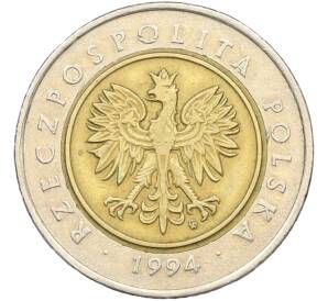 5 злотых 1994 года Польша — Фото №2