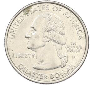 1/4 доллара (25 центов) 2001 года D США «Штаты и территории — Северная Каролина» — Фото №2