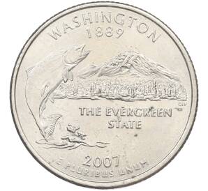 1/4 доллара (25 центов) 2007 года D США «Штаты и территории — Вашингтон» — Фото №1
