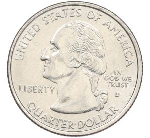 1/4 доллара (25 центов) 2007 года D США «Штаты и территории — Вашингтон» — Фото №2
