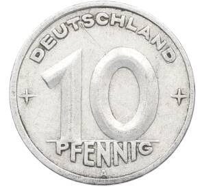 10 пфеннигов 1949 года A Восточная Германия (ГДР) — Фото №2