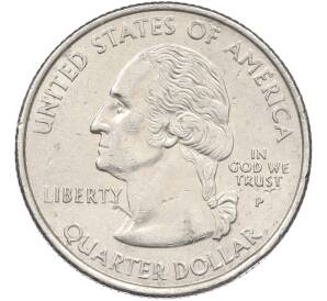 1/4 доллара (25 центов) 2002 года P США «Штаты и территории — Индиана» — Фото №2