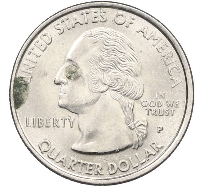 Монета 1/4 доллара (25 центов) 1999 года P США «Штаты и территории — Нью-Джерси» (Артикул: T11-39905) — Фото №2