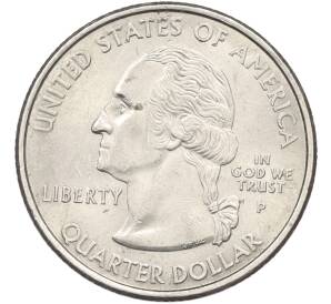 1/4 доллара (25 центов) 2000 года P США «Штаты и территории — Штат Нью-Гемпшир» — Фото №2
