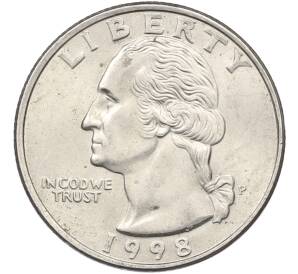 1/4 доллара (25 центов) 1998 года P США — Фото №1