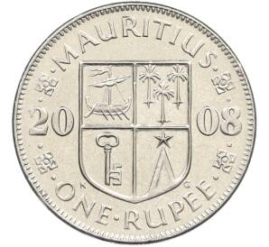 1 рупия 2008 года Маврикий — Фото №1