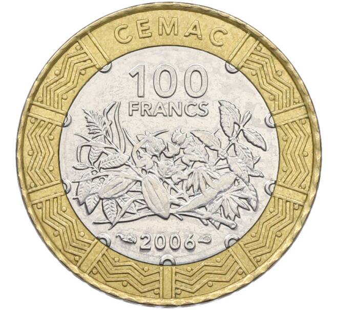 Монета 100 франков 2006 года Центрально-Африканский валютный союз (Артикул: K12-78774) — Фото №1