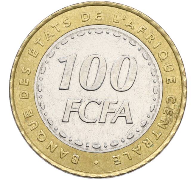 Монета 100 франков 2006 года Центрально-Африканский валютный союз (Артикул: K12-78774) — Фото №2