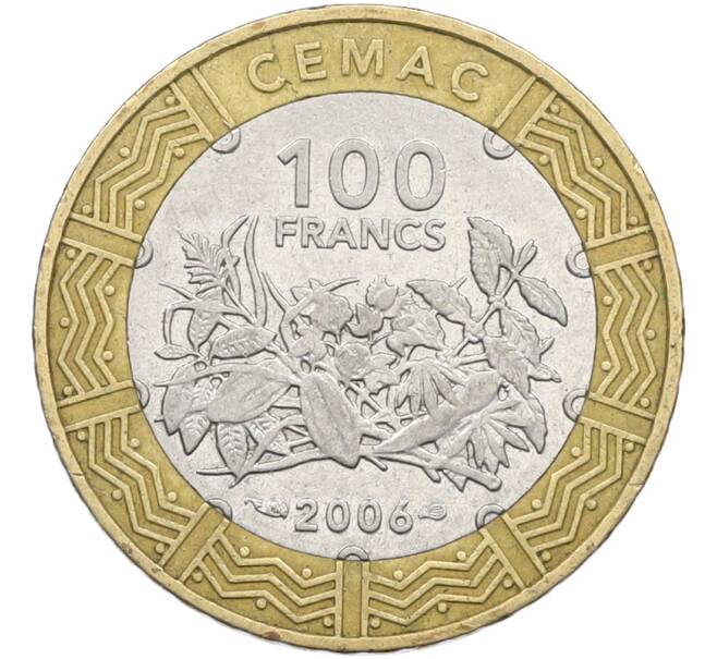 Монета 100 франков 2006 года Центрально-Африканский валютный союз (Артикул: K12-78775) — Фото №1
