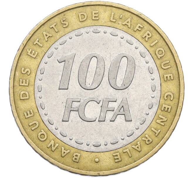 Монета 100 франков 2006 года Центрально-Африканский валютный союз (Артикул: K12-78775) — Фото №2
