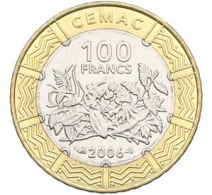 100 франков 2006 года Центрально-Африканский валютный союз — Фото №1