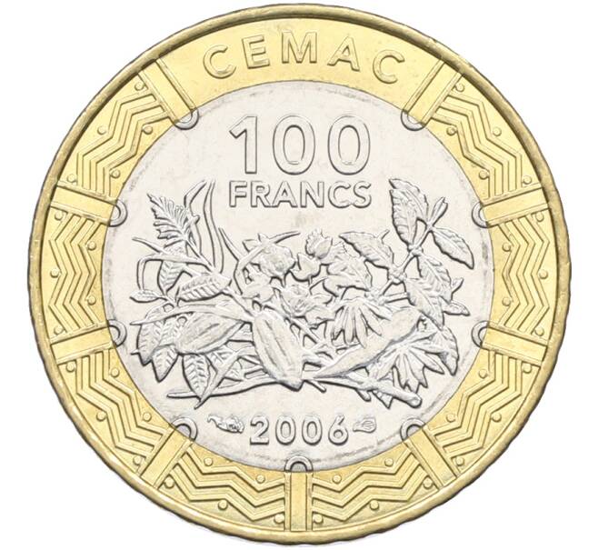 Монета 100 франков 2006 года Центрально-Африканский валютный союз (Артикул: K12-78776) — Фото №1