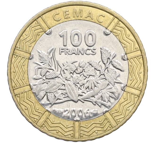 Монета 100 франков 2006 года Центрально-Африканский валютный союз (Артикул: K12-78778) — Фото №1