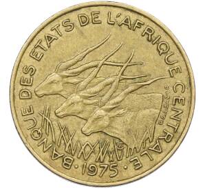 25 франков 1975 года Центрально-Африканский валютный союз — Фото №1