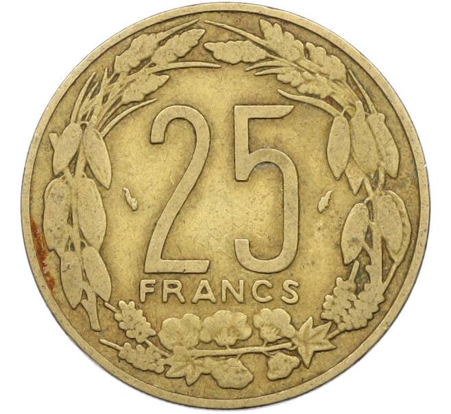 Монета 25 франков 1975 года Центрально-Африканский валютный союз (Артикул: K12-78783) — Фото №2