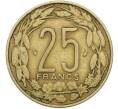 Монета 25 франков 1975 года Центрально-Африканский валютный союз (Артикул: K12-78784) — Фото №2