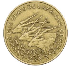 25 франков 1992 года Центрально-Африканский валютный союз — Фото №1