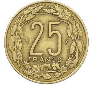 25 франков 1992 года Центрально-Африканский валютный союз — Фото №2