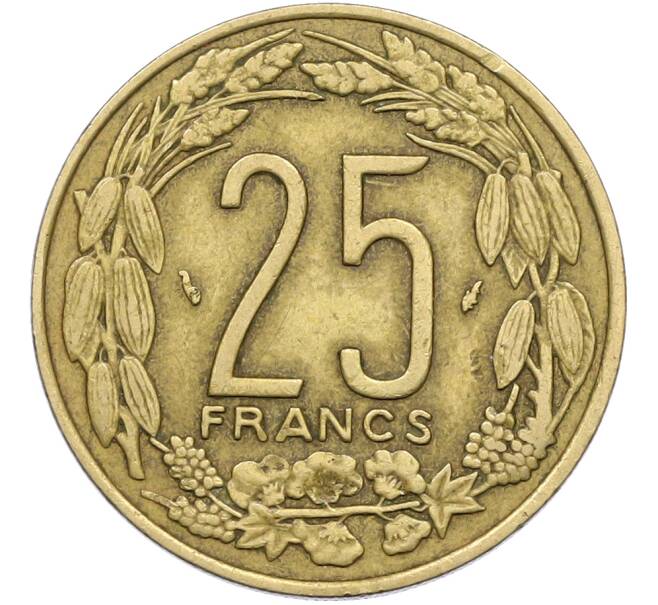 Монета 25 франков 1992 года Центрально-Африканский валютный союз (Артикул: K12-78790) — Фото №2