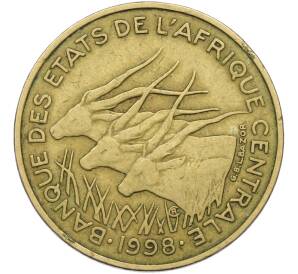 25 франков 1998 года Центрально-Африканский валютный союз — Фото №1