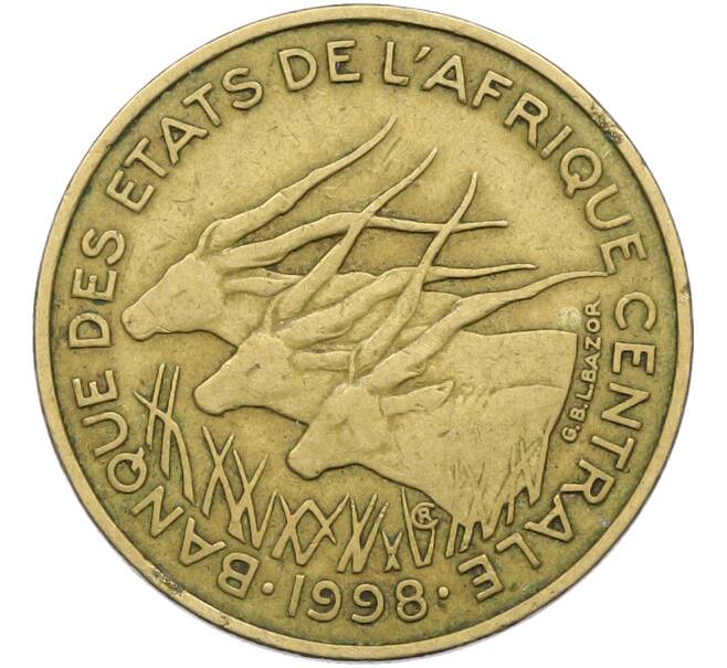 Монета 25 франков 1998 года Центрально-Африканский валютный союз (Артикул: K12-78791) — Фото №1