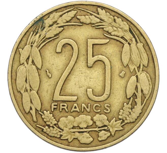 Монета 25 франков 1998 года Центрально-Африканский валютный союз (Артикул: K12-78791) — Фото №2