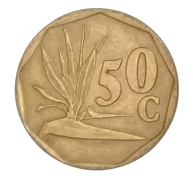 Монета 50 центов 1995 года ЮАР (Артикул M2-34755)