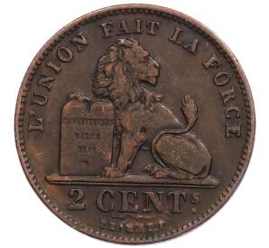 2 сантима 1905 года Бельгия — Фото №1