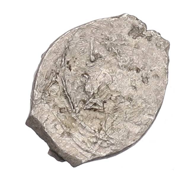 Монета Денга Суздальско-Нижегородское княжество (Князь на троне / петух) (Артикул: K1-7176) — Фото №1