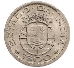 1 эскудо 1959 года Португальская Индия — Фото №1