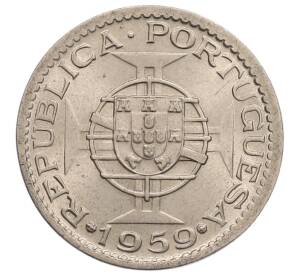 1 эскудо 1959 года Португальская Индия — Фото №2
