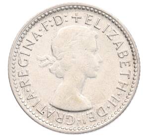 6 пенсов 1957 года Австралия — Фото №2