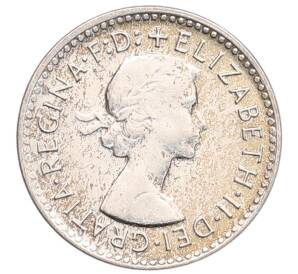 3 пенса 1960 года Австралия — Фото №2