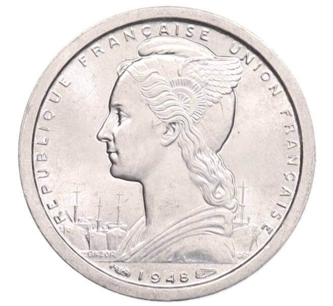 Монета 1 франк 1948 года Сен-Пьер и Микелон (Артикул: K1-7184) — Фото №2