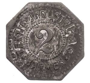 2 пфеннига 1917 года Германия — город Бармен (Нотгельд) — Фото №1