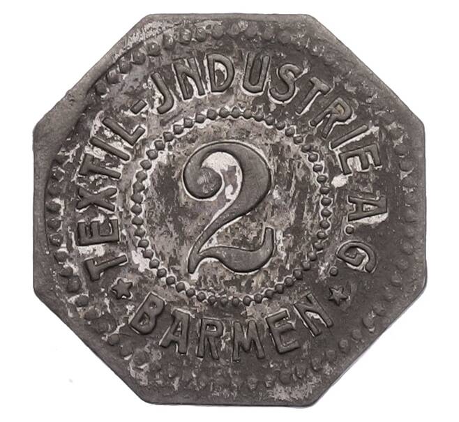 Монета 2 пфеннига 1917 года Германия — город Бармен (Нотгельд) (Артикул: K1-7192) — Фото №1