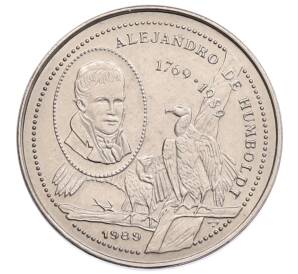 25 сентаво 1989 года Куба «220 лет со дня рождения Александра фон Гумбольдта» — Фото №1