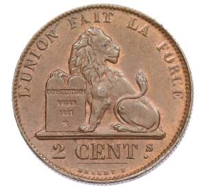 2 сантима 1864 года Бельгия — Фото №1