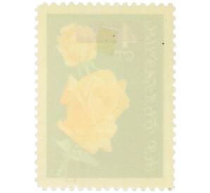 Почтовая марка 4 стотинки 1970 года Болгария «Желтые розы» — Фото №2