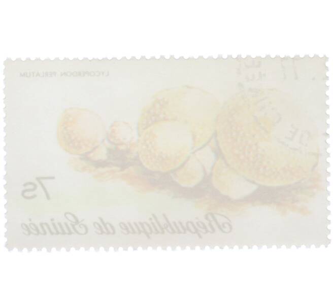 Почтовая марка 7 шиллингов 1977 года Гвинея «Дождевик жемчужный» (Артикул: K12-78844) — Фото №2