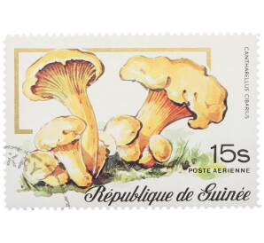 Почтовая марка 15 шиллингов 1977 года Гвинея «Лисичка обыкновенная» — Фото №1